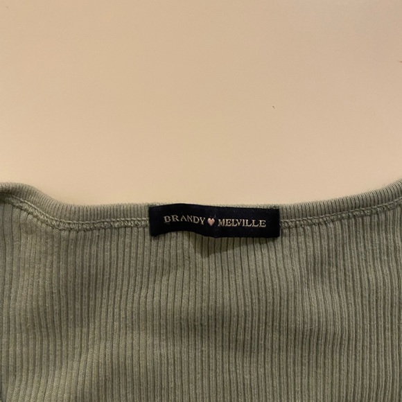 Brandy Melville sage green button up cardigan - Picture 2 of 2